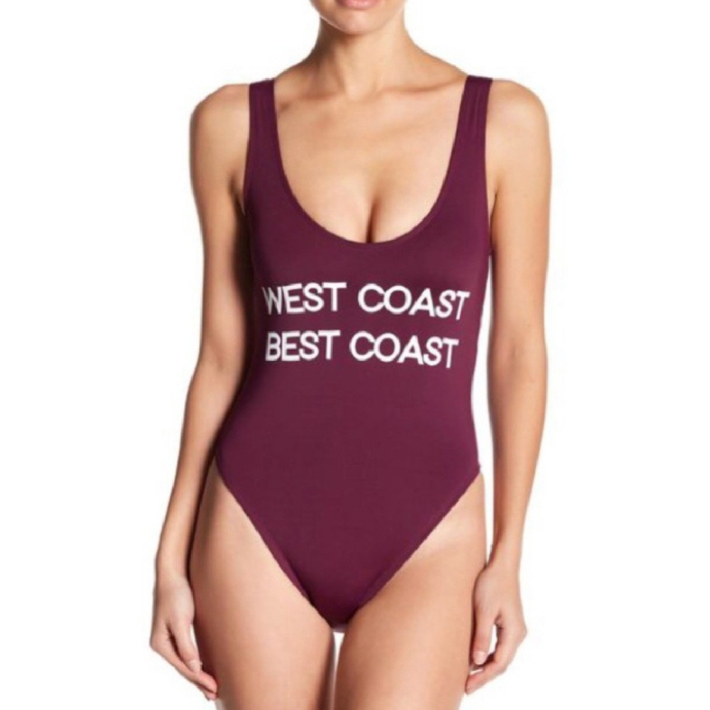 West coast best coast bathing suit